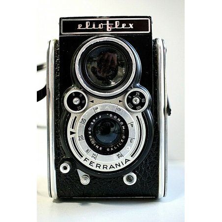 MACCHINA FOTOGRAFICA REFLEX RIFLESSIVA 6x6 VINTAGE  FERRANIA ELIOFLEX (1950)