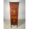 ANTICO MOBILE BAR SECRETAIRE LUIGI XVI LEGNO INTARSIATO RADICA LUCE LIQUORI