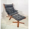 POLTRONA FRAU POUF LETTURA Mod. Viking ARMCHAIR Sigurd Ressel ANNI 70 DESIGN OLD