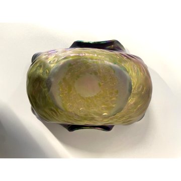 BOWL CIOTOLA VETRO Loetz BOHEMIAN IRIDESCENT GLASS Attr. Rindskopf ART NOUVEAU