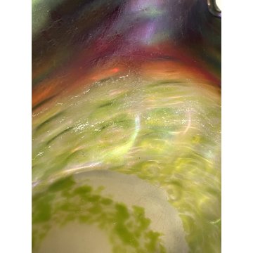 BOWL CIOTOLA VETRO Loetz BOHEMIAN IRIDESCENT GLASS Attr. Rindskopf ART NOUVEAU