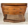 ANTICO MOBILE RIBALTA SECRETAIRE MOSSO SCRITTOIO INTARSIATO NOCE 1700 PIEMONTESE