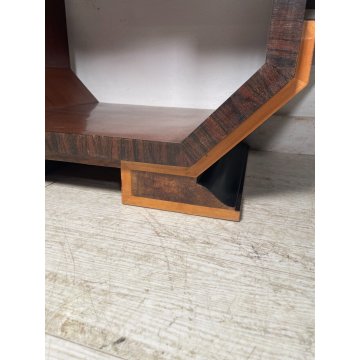 ANTICO TAVOLO FUMO DA SALOTTO ART DECO LEGNO NOCE epoca 1900 TAVOLINO RADICA