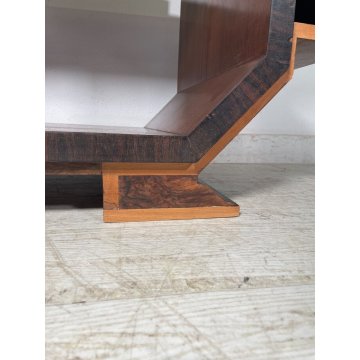 ANTICO TAVOLO FUMO DA SALOTTO ART DECO LEGNO NOCE epoca 1900 TAVOLINO RADICA