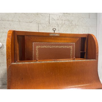 ANTICO DAVENPORT SCRITTOIO SECRETAIRE INGLESE LEGNO RADICA SCRIVANIA ANNI 60