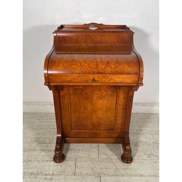 ANTICO DAVENPORT SCRITTOIO SECRETAIRE INGLESE LEGNO RADICA SCRIVANIA ANNI 60