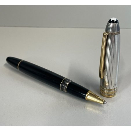 PENNA SFERA MONTBLANC DOUE 146 SOLITAIRE ARGENTO 925 BALLPOINT PEN ROLLER