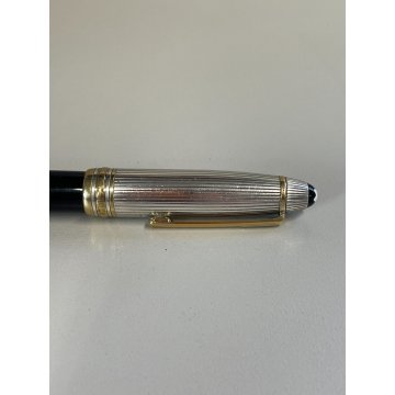 PENNA SFERA MONTBLANC DOUE 146 SOLITAIRE ARGENTO 925 BALLPOINT PEN ROLLER