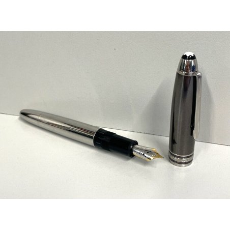 PENNA STILOGRAFICA MONTBLANC 146 SOLITAIRE LE GRAND HEMATITE ORO 18K FOUNTAIN