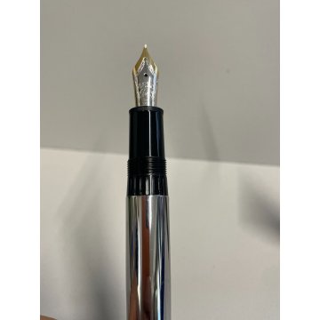 PENNA STILOGRAFICA MONTBLANC 146 SOLITAIRE LE GRAND HEMATITE ORO 18K FOUNTAIN