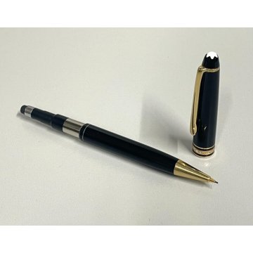 PENNA PORTAMINE MATITA MONTBLANC MEISTERSTUCK GOLD COATED CLASSIQUE NERA DORATA