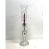 CANDELABRO PORTACANDELA CRISTALLO BACCARAT LUXURY CRYSTAL CANDELSTICK 55cm/h '70