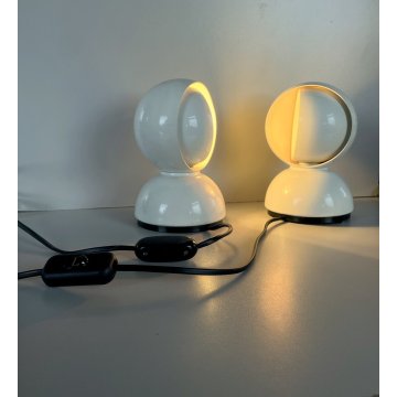 COPPIA LAMPADA da TAVOLO APPLIQUE Eclisse DESIGN Vico Magistretti ARTEMIDE '60