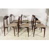 LOTTO 6 SEDIE ANNI 60 DESIGN SCANDINAVE VINTAGE CHAIR LEGNO FERRO STOFFA SET 6
