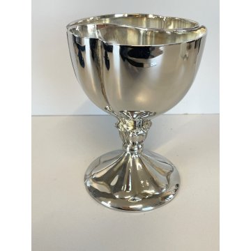 COPPIA COPPA GOBLET CALICE CUORE ARGENTATO Heart to Heart WEDDING ANNIVERSARY