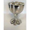 COPPIA COPPA GOBLET CALICE CUORE ARGENTATO Heart to Heart WEDDING ANNIVERSARY