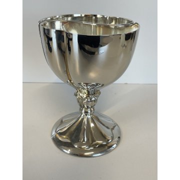 COPPIA COPPA GOBLET CALICE CUORE ARGENTATO Heart to Heart WEDDING ANNIVERSARY