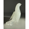 FIGURA COLOMBA BIANCA VETRO SOFFIATO OPALINO ATTR. Archimede Seguso LOVE BIRD