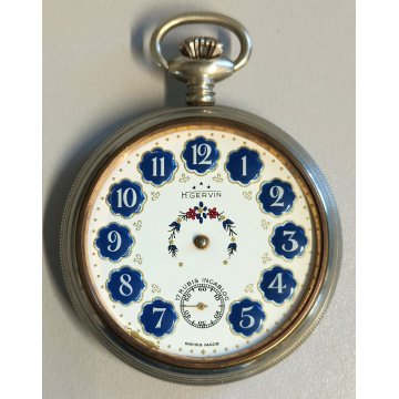 ANTICO OROLOGIO TASCA H. Gervin EPOCA 900 OLD POCKET WATCH Montre de Poche BOX