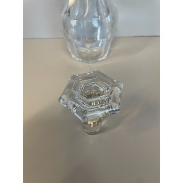 BOTTIGLIA LIQUORE CRISTALLO FIRMATA BACCARAT BOTTLE CARAFFA DECANTER SFACCETTATA