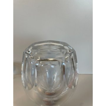 BOTTIGLIA LIQUORE CRISTALLO FIRMATA BACCARAT BOTTLE CARAFFA DECANTER SFACCETTATA