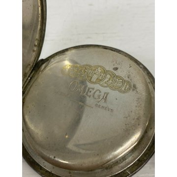 OROLOGIO OMEGA DA TASCA TULA SILVER UOMO NIELLO LAVORATO ARGENTO 800 CAL 18 LPB 