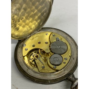 OROLOGIO OMEGA DA TASCA TULA SILVER UOMO NIELLO LAVORATO ARGENTO 800 CAL 18 LPB 