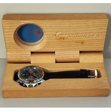 OROLOGIO MILITARE Komandirskie Boctok CRONOGRAFO 3133 Poljot ANNI 80 Soviet USSR