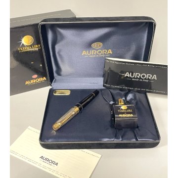 PENNA STILOGRAFICA AURORA ULTIMA LIRA EDIZIONE LIMITATA BOX FOUNTAIN PEN ITALY