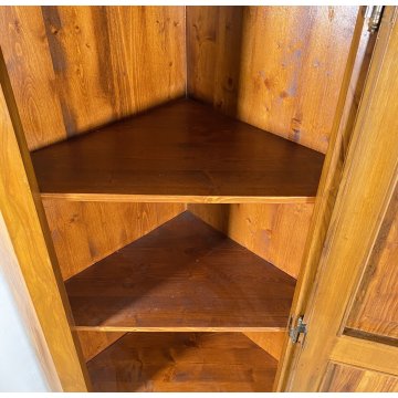 ANTICA ANGOLIERA LOMBARDA CREDENZA LEGNO PRIMI 900 MOBILE DISPENSA CUCINA ANGOLO