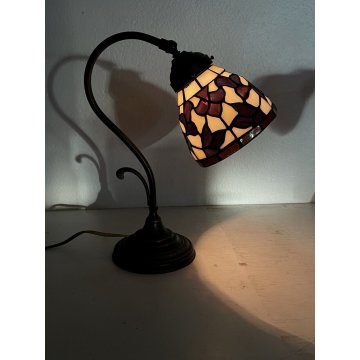 LAMPADA ABATJOUR ART NOUVEAU STILE TIFFANY VINTAGE TABLE LAMP FLOWER 33 cm/h