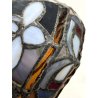 LAMPADA STILE TIFFANY ABATJOUR ART NOUVEAU VINTAGE TABLE LAMP FLOWER 31,5 cm/h