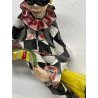 FIGURA CERAMICA VITTORIA MAZZOTTI ALBISOLA M.G.A MASCHERA MUSICISTA PAGLIACCIO