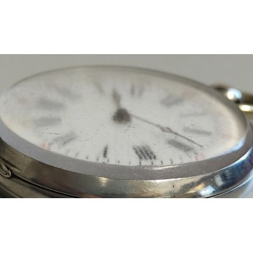 ANTICO OROLOGIO TASCA ARGENTO carica Chiave EPOCA 900 OLD SILVER POCKET WATCH