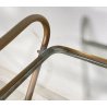 CARRELLO BAR DESIGN ANNI 60 VINTAGE ITALY BAR TROLLEY 2 RIPIANI OLD OTTONE VETRO