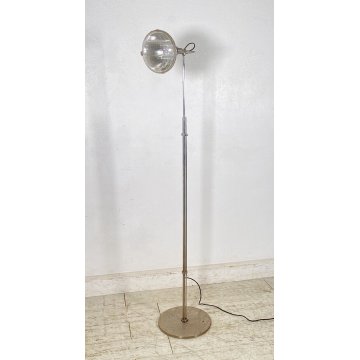 LAMPADA DA TERRA DESIGN ANNI 70 VINTAGE METALLO LUCE FLOOR LAMP PIANTANA