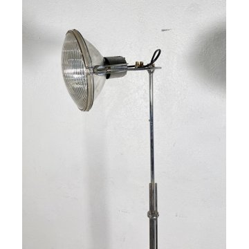 LAMPADA DA TERRA DESIGN ANNI 70 VINTAGE METALLO LUCE FLOOR LAMP PIANTANA