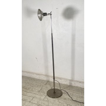 LAMPADA DA TERRA DESIGN ANNI 70 VINTAGE METALLO LUCE FLOOR LAMP PIANTANA