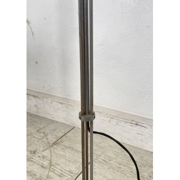 LAMPADA DA TERRA DESIGN ANNI 70 VINTAGE METALLO LUCE FLOOR LAMP PIANTANA