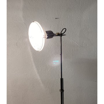 LAMPADA DA TERRA DESIGN ANNI 70 VINTAGE METALLO LUCE FLOOR LAMP PIANTANA