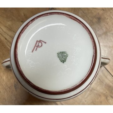 SERVIZIO TE 12 pers PORCELLANA Limoges DECORO GROTTESCHE Personalizzato VB '800