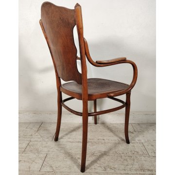 J. & J. Kohn ANTICA SEDIA con BRACCIOLI legno FAGGIO CURVATO tipo Thonet CHAIR