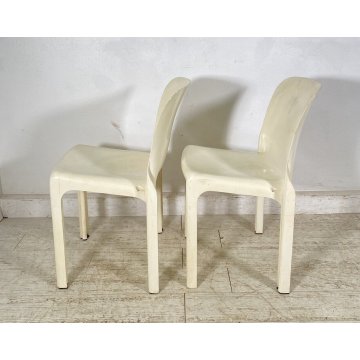 COPPIA SEDIA DESIGN Vico Magistretti Artemide MOD. Selene ANNI 60 VINTAGE CHAIR