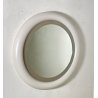 SPECCHIO PARETE ROTONDO LEGNO LACCATO ANNI 70 SPECCHIERA DESIGN BAGNO MIRROR