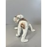 SCULTURA CERAMICA Cacciapuoti S. Righetti COPPIA CANI BULLDOG BASSET HOUND '50