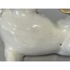 SCULTURA CERAMICA Cacciapuoti S. Righetti COPPIA CANI BULLDOG BASSET HOUND '50