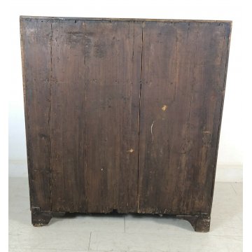 ANTICA RIBALTA SECRETAIRE LEGNO NOCE 4 CASSETTI COMO SCRITTOIO 1700 VENETA EPOCA