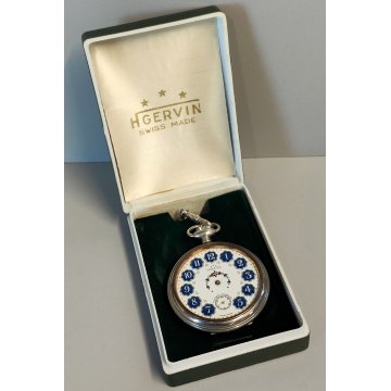 ANTICO OROLOGIO TASCA H. Gervin EPOCA 900 OLD POCKET WATCH Montre de Poche BOX