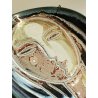 ANTICA SCULTURA piatto CERAMICA VALLAURIS epoca '900 design PICASSO ? Viso Donna