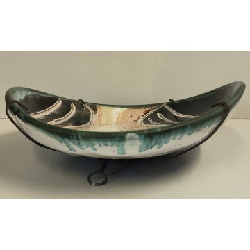 ANTICA SCULTURA piatto CERAMICA VALLAURIS epoca '900 design PICASSO ? Viso Donna